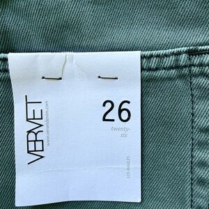 VERVET BY FLYING MONKEY Green Flare & Wide Leg Jeans